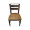 International Concepts Vista Ladderback Chair, Set of 2 Chairs, Hickory/Washed Coal C45-57P - alternate 5